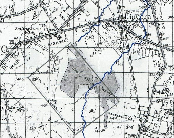 Mangawhara No 1 A. Deposit £100, 28 April 1908. J. A. & H.C. Pond had bought a great swamp. The Ring family owned the adjacent swamp land (later farmed by the Gore families).